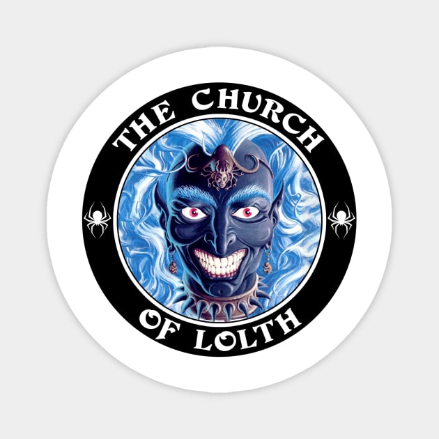 Church of Lolth (Alt Print) Sticker by Miskatonic Designs